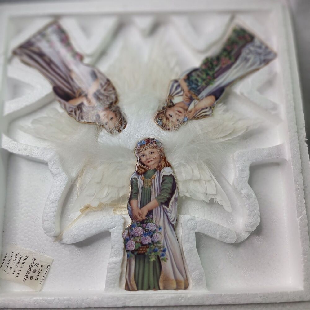 Bradford Exchange Heavenly Innocence 3 Ornaments Sixth Issue A1330 Angels